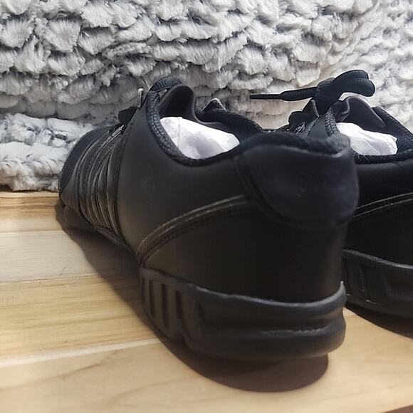 BLOCH WOMAN'S TRINITY BLACK LEATHER SPLIT SOLE DANCE SNEAKER NWOB🎶LETS DANCE🎶 - Picture 12 of 16